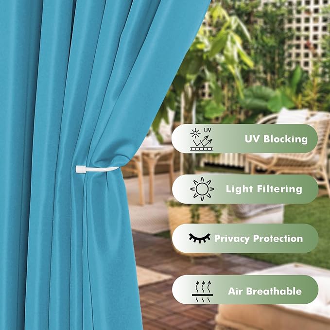 HolidayIdeas Waterproof Outdoor Curtains - Image 3