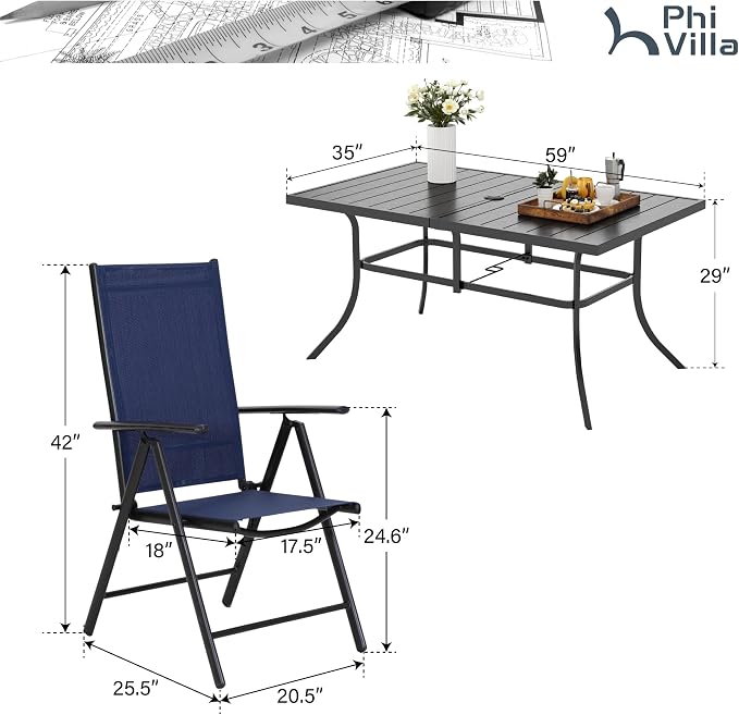 PHI VILLA Patio Dining Set - Image 7