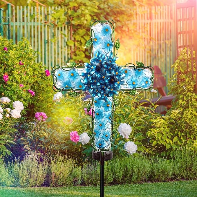 Solar Cross Garden Lights Outdoor Decorative - Image 8
