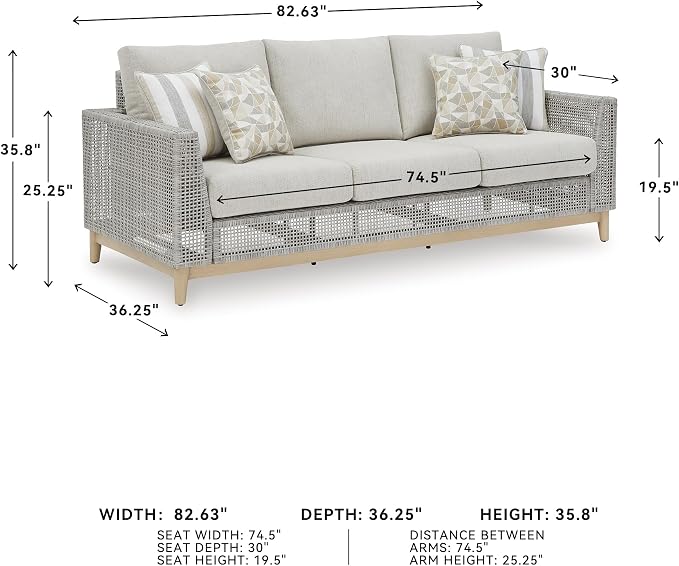 Signature Design by Ashley Seton Creek Cottage Nuvella Weather Resistant Fabric - Image 3