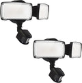 UME 2 Pack 19W LED Flood Light Motion Sensor Outdoor, 2 Adjustable Head by UME