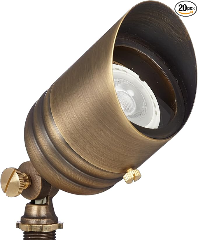 VOLT 20-Pack 12V Fat Boy Solid Brass Outdoor Spotlights by VOLT