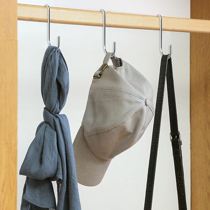 30 Pack 3 Inch S Hooks Heavy Duty Pan Pot Holder Rack Hooks Hanging Hangers S - Image 6