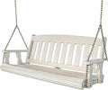 Amish Casual Heavy Duty Mission Treated Porch Swing, Semi-Solid White Stain by AmishCasual