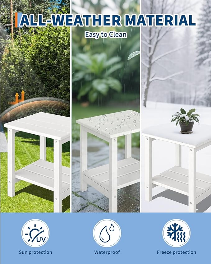 GarveeLife Poly Lumber Rocking Chair Outdoor Set of 4 - Image 6