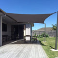 SUNNY GUARD Custom Size 8'x18' Dark Grey Sun Shade Sail Rectangle UV Block Shade by SUNNYGUARD