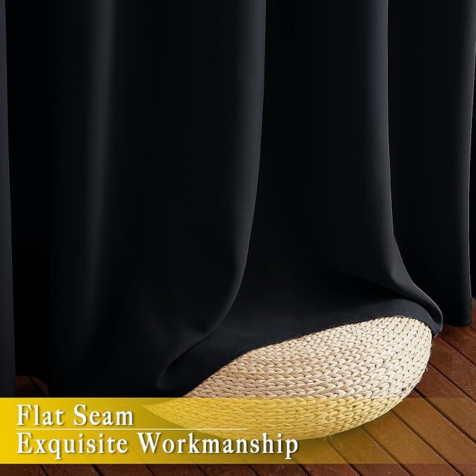 NICETOWN Black Out 132 inch Curtain - Image 7