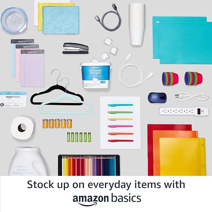 Amazon Basics 3-Shelf Adjustable Heavy Duty Storage Shelving Unit on 2" Wheels - Image 7