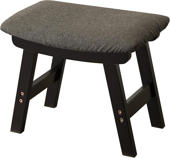 Foot Stool, Bamboo Small Sofa Foot Rest Under Desk, Extra Seating - Image 7
