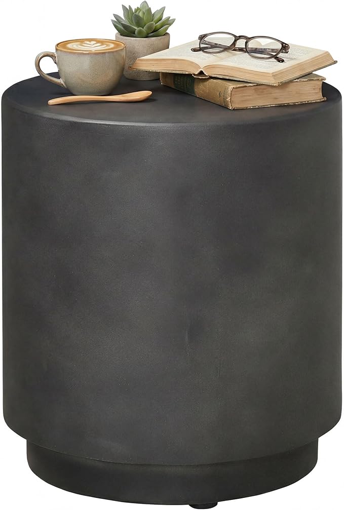 HOMCOM Round Side Table, Lightweight Accent Table by HOMCOM