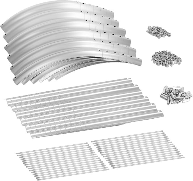 Land Guard 8×2×1.5ft Galvanized Raised Garden Bed Kit, Raised Garden Boxes - Image 3