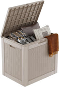 DRATO 31 Gallon Deck Box, Outdoor Storage Box by DRATOprovidesawarmandcozy