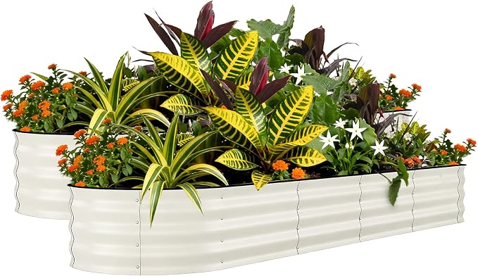Garvee 2 Pack Galvanized Raised Garden Beds by Garvee