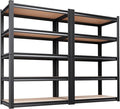 Set of 2 Garage Shelving Heavy Duty Storage Shelves, Metal Adjustable Shelving by Unknown