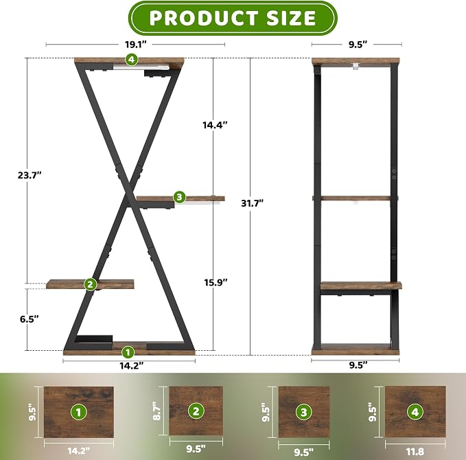 Plant Stand Indoor with Grow Lights - Image 6