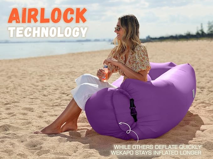 WEKAPO Inflatable Couch Air Lounger Chair - Image 5