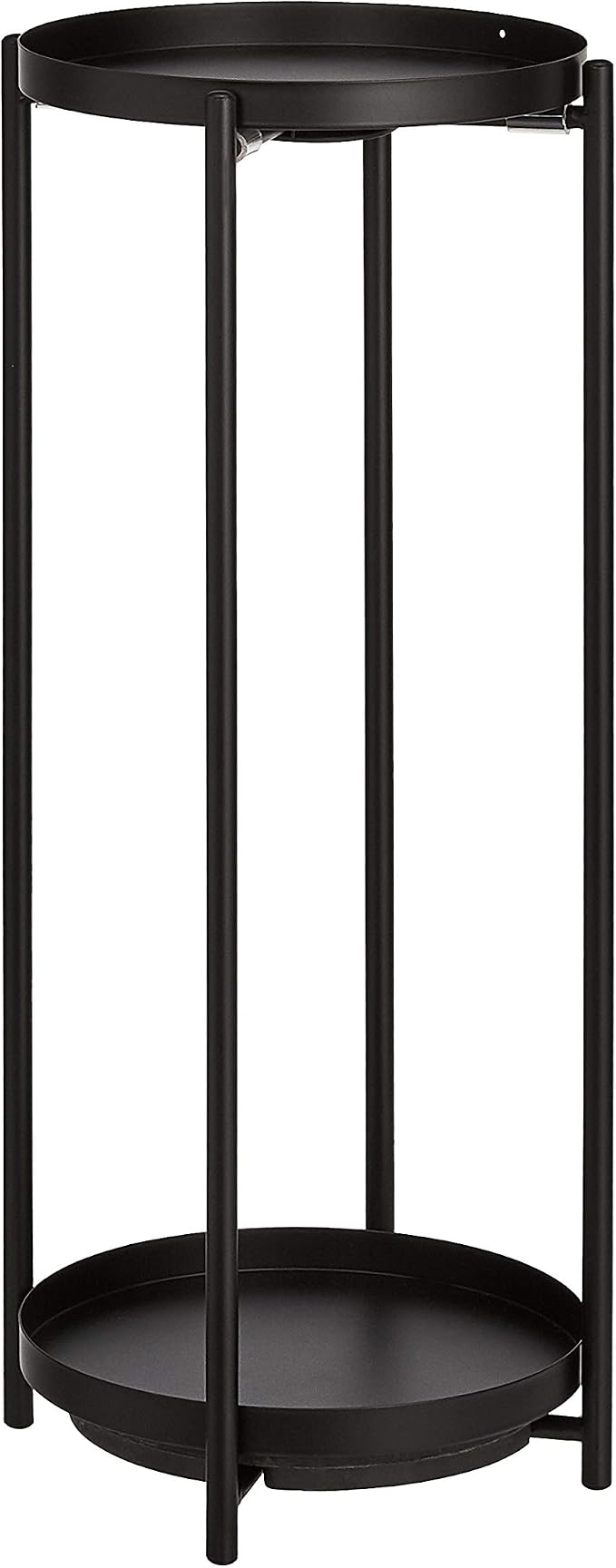 Amazon Basics Two-Tier Indoor Outdoor Metal Round Plant Stand by AmazonBasics