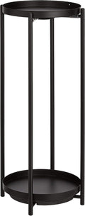 Amazon Basics Two-Tier Indoor Outdoor Metal Round Plant Stand by AmazonBasics