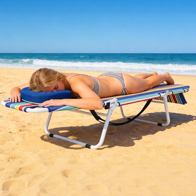 MOPHOTO Beach Tanning Chair, 5-Position Tanning Chair - Image 2