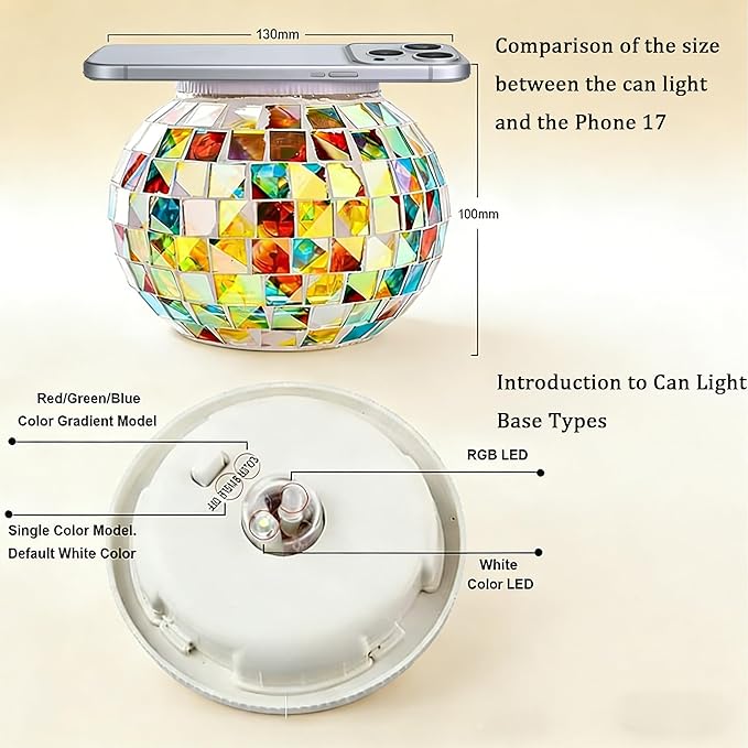Aukora Color Changing Solar Powered Glass Ball Garden Lights, Table Lamps - Image 2