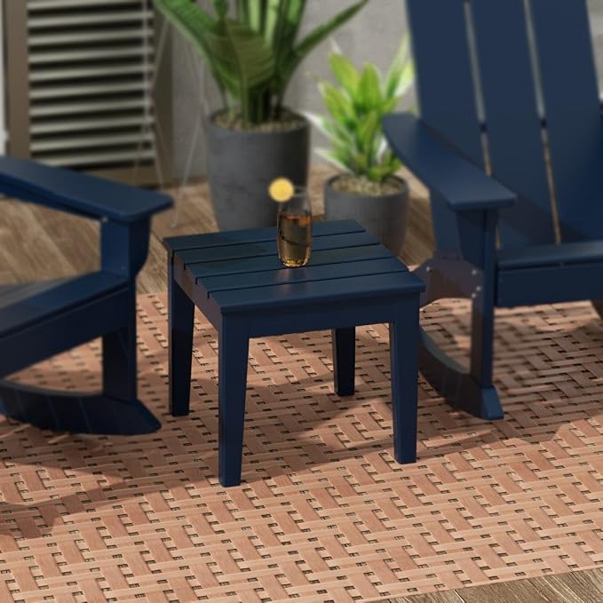 WestinTrends Ashore Outdoor Patio Modern Adirondack Side Table - Image 2