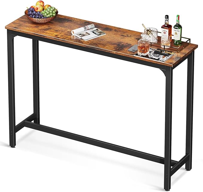 ODK 54 Inch Bar Table, Bar Height Pub Table, Counter Height Bar Table, by ODK