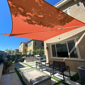 SUNLAX Sun Shade Sail 10' x 12' x 15.6' Terra Red Rectangle Canopy Sail Shade by SUNLAX