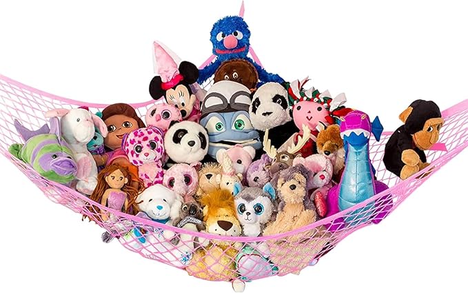 Lilly's Love Large Stuffed Animal Hammock | Corner Hanging Organizer, Stuffed by LillysLove