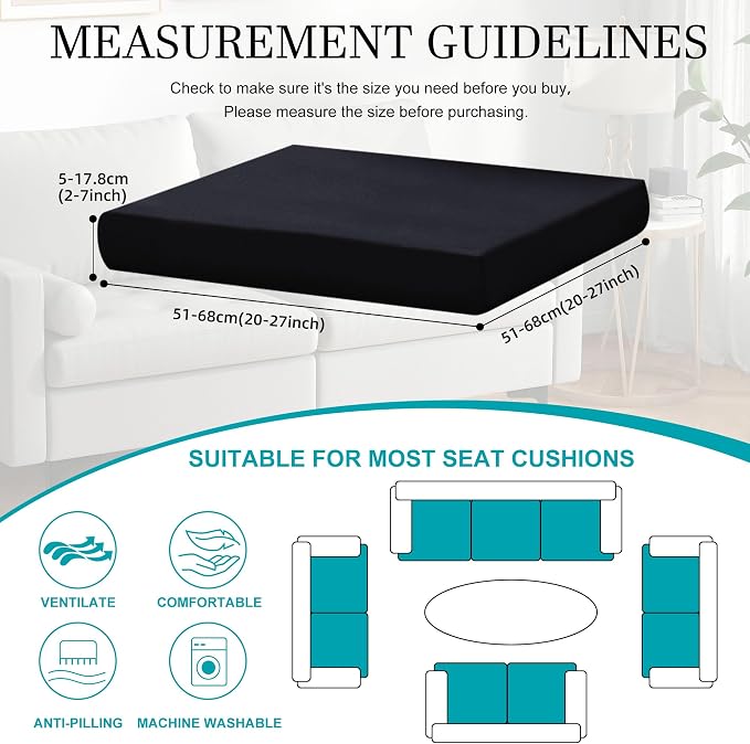 14 Pcs Stretch Patio Cushion Covers, Outdoor Couch Covers Replacement, Outdoor - Image 2