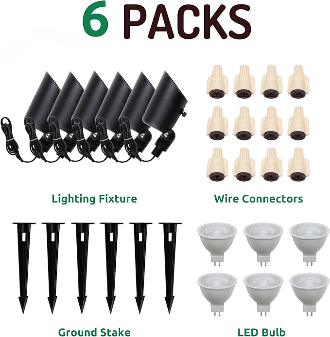 Lumina Lighting® 5W Landscape Lighting 12V Landscape Lights Low Voltage - Image 3