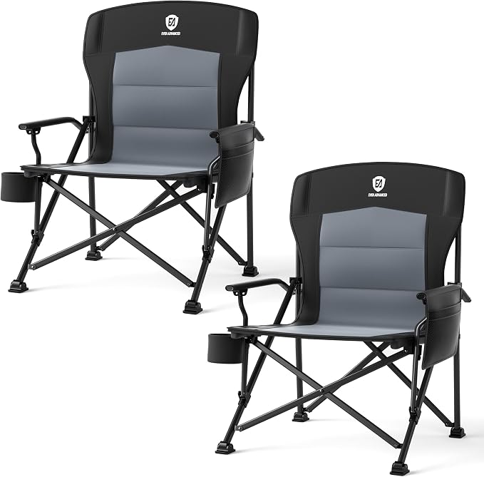 EVER ADVANCED Oversized Folding Camping Chair by EVERADVANCED