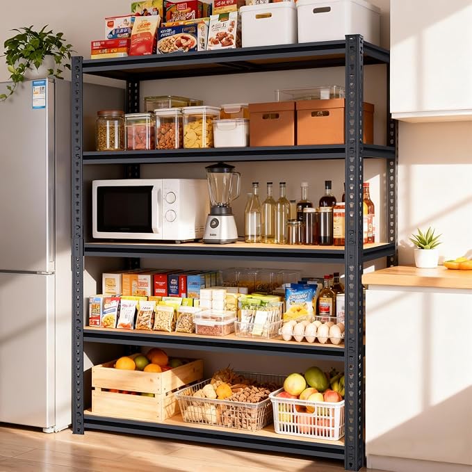 Heavy Duty Garage Shelving, 5-Tier Metal Storage Shelves, 2400LBS Shelving Unit - Image 9