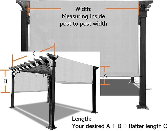 Universal Pergola Replacement Canopy Shade Cover - Image 4
