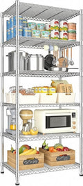 Xcity Storage Shelves, 6 Tier Heavy Duty Metal Shelving Unit, 2400 LBS Capacity by Unknown