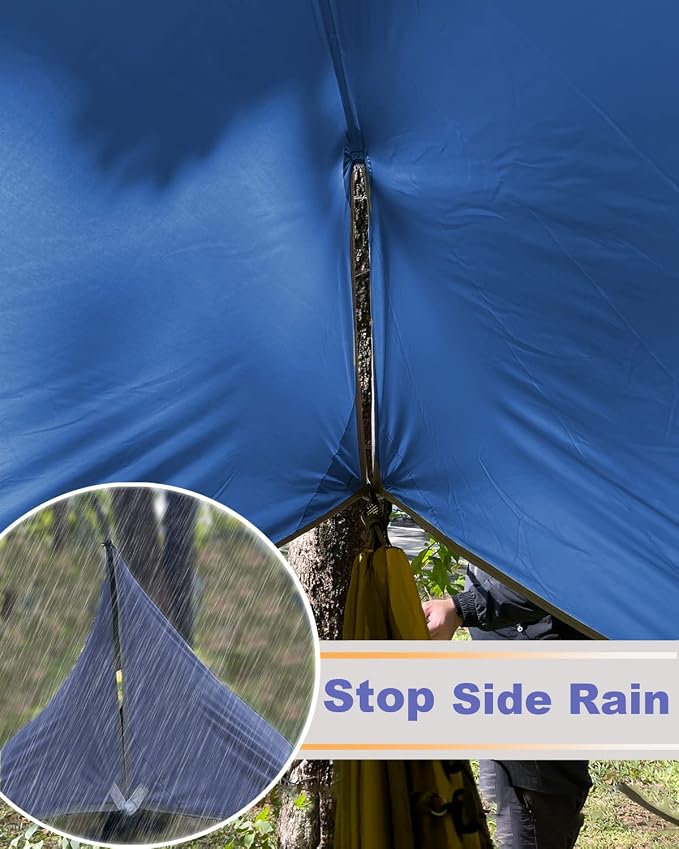 Sunyear Camping Hammock, Portable Single & Double Hammock - Image 6