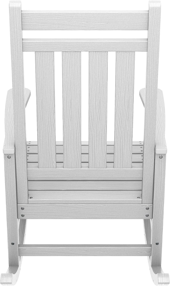 SERWALL Outdoor Rocking Chair, HDPE Rocking Chair - Image 10