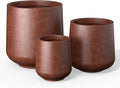 Kante 15.3"+11.6"+8.2" Dia Round Concrete Planter, Large Outdoor Indoor Planter by Kante