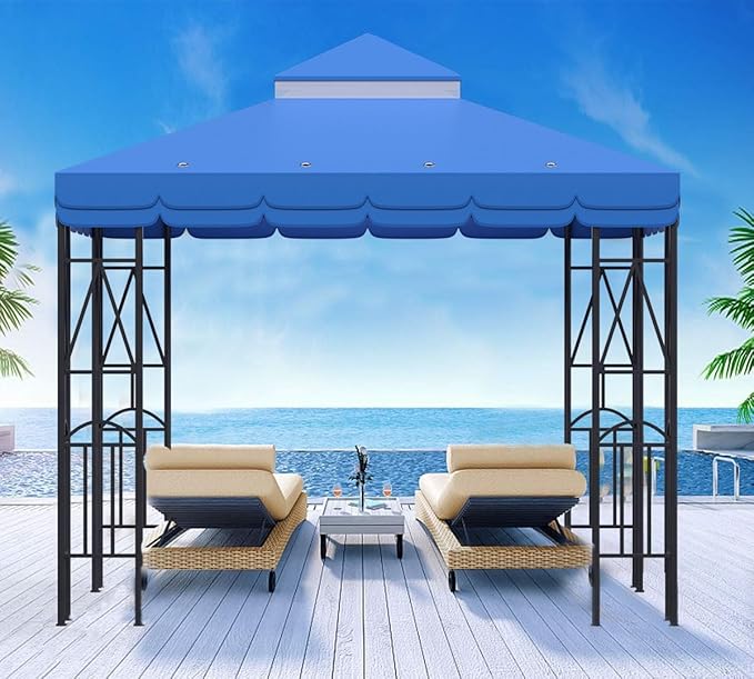 10x10 Canopy Replacement Top Double Tiered Gazebo Cover - Image 5
