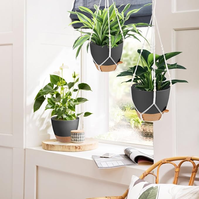 41.5 Inch Macrame Plant Hanger Indoor Outdoor - Image 6