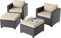 Aoxun 4 Piece Outdoor Patio Furniture Set 4 Seats by Aoxun