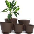 Utopia Home - Plant Pots Indoor - 7/6.6/6/5.3/4.8 Inches Garden Flower Pots by UTOPIAHOME