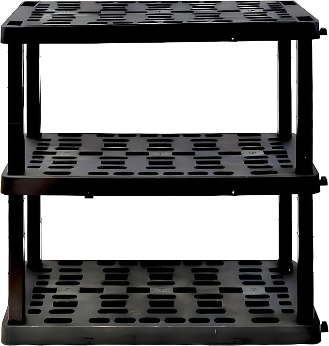 Oskar Heavy Duty Plastic Storage Shelves- by Koolatron