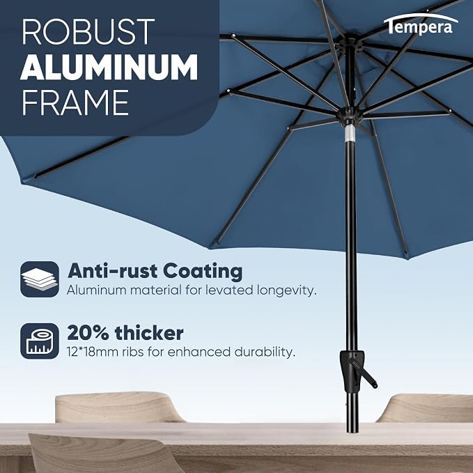 Tempera Patio Market Outdoor Table Umbrella - Image 5