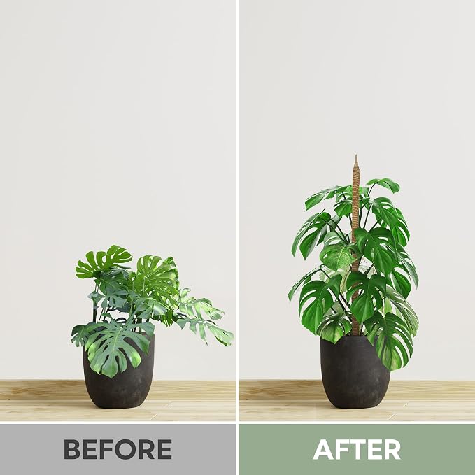 2 Pack 28'' Bendable Moss Pole Monstera Plant Support - Image 6