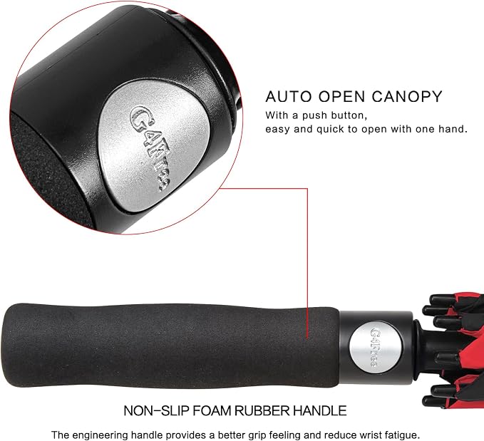 G4Free 47/54/62/68/72 Inch Automatic Open Golf Umbrella Oversize Extra Large - Image 3
