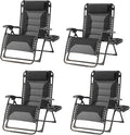 Zero Gravity Chair Set of 4 Oversized Padded Recliner by Unknown