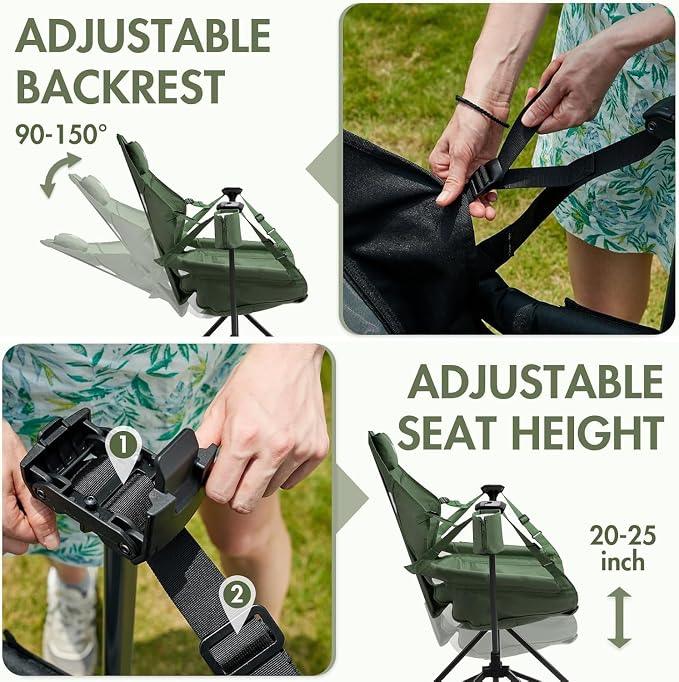 Portal Hammock Camping Chair, Portable Outdoor Swinging Chairs, Rocking Chair - Image 5