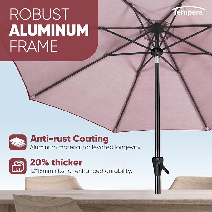 Tempera Patio Market Outdoor Table Umbrella - Image 5