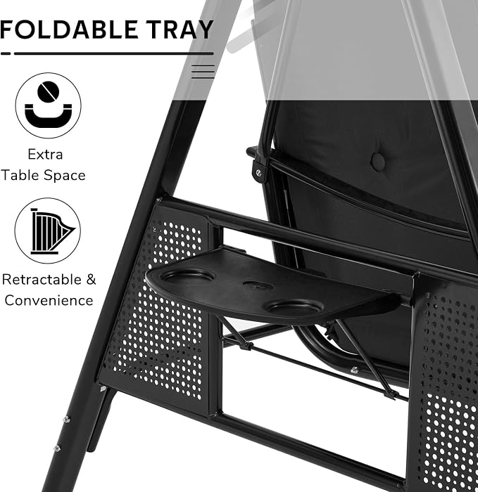 AECOJOY Outdoor Porch Swing - Image 3