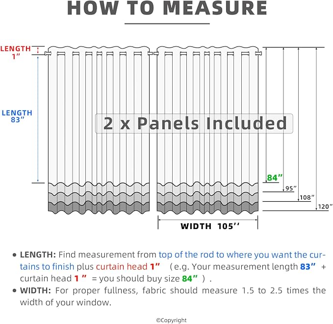 Waterproof Outdoor Curtain W105 x L84 - Image 4